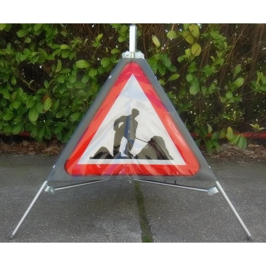 Signalisatiebord 'TRIPAN' - bord A31 - WERKEN - opvouwbaar